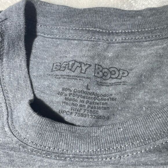 Betty Boop Gray Red Broken Heart Crossbones Retro 1930s - Picture 3 of 4